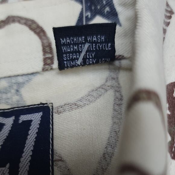 Vintage Western Quizz Sleeveless Top Cowoy Boots Rope Stars Women's Size Medium - Picture 10 of 10